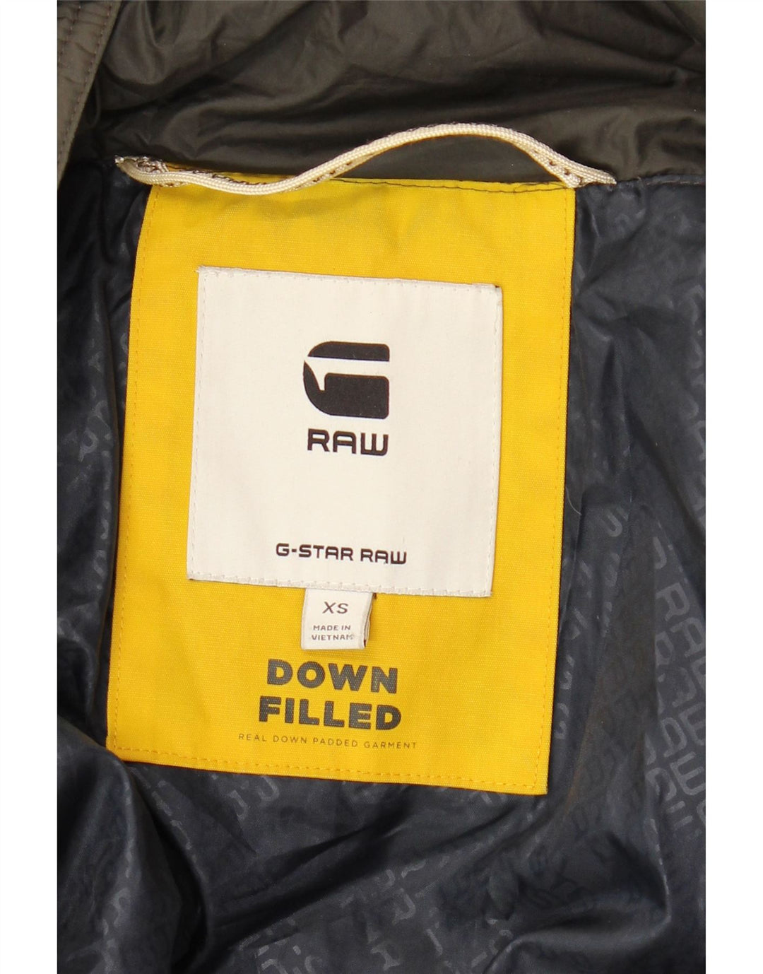 Jaqueta acolchoada masculina G-STAR com ajuste solto Reino Unido 34 XS cáqui