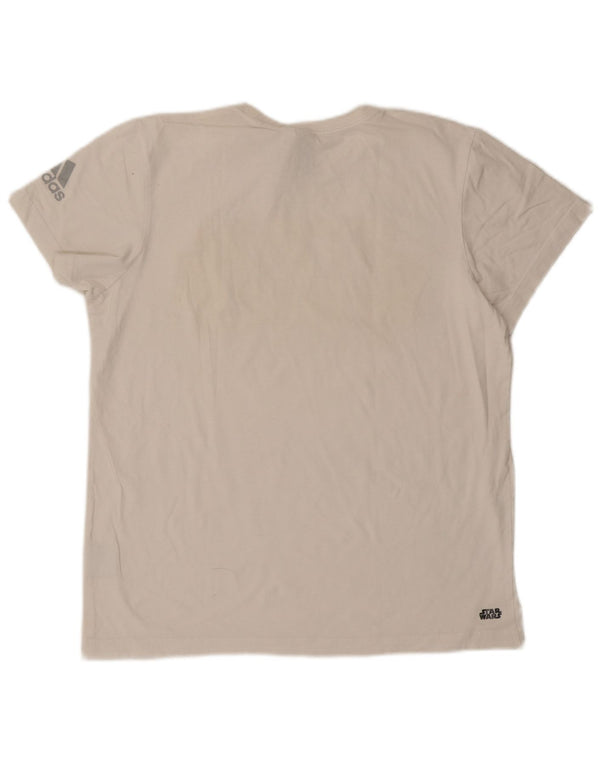 Adidas Mens Star Wars Graphic Camiseta Top Grande Algodão Branco
