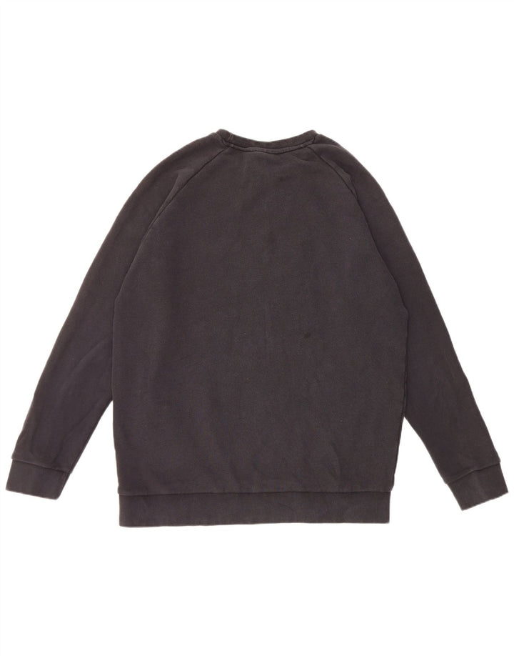 Adidas Mens Moletom Jumper Grande Algodão Preto