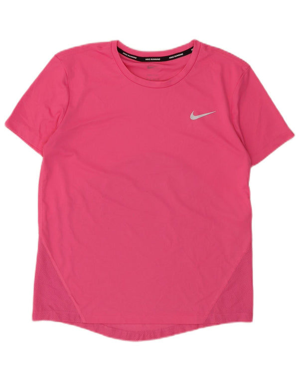 Camiseta feminina NIKE Dri Fit UK 6 XS rosa poliéster