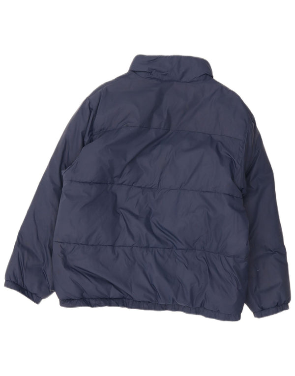 Casaco acolchoado Kappa Boys 13-14 anos XL azul marinho nylon