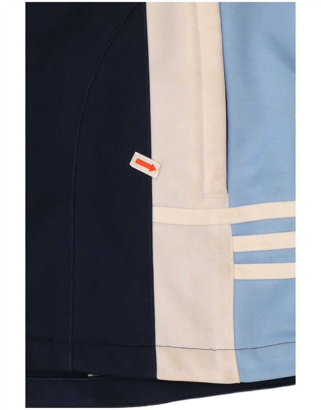 ADIDAS Womens Tracksuit Top Jacket UK 16 Grande Azul Marinho Colourblock