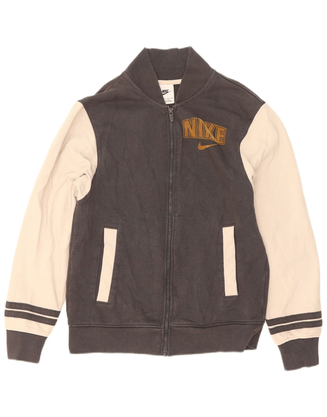Jaqueta Nike masculina com agasalho gráfico XS cinza colorblock algodão