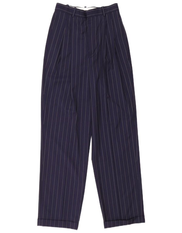 Polo Ralph Lauren Calça feminina de cintura alta EUA 2 XS W30 L33 Azul marinho