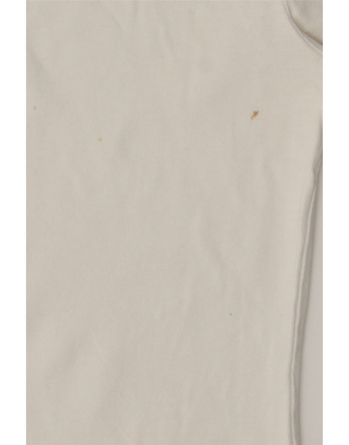 Camiseta Tommy Hilfiger Mulher Top UK 8 Pequena Branca