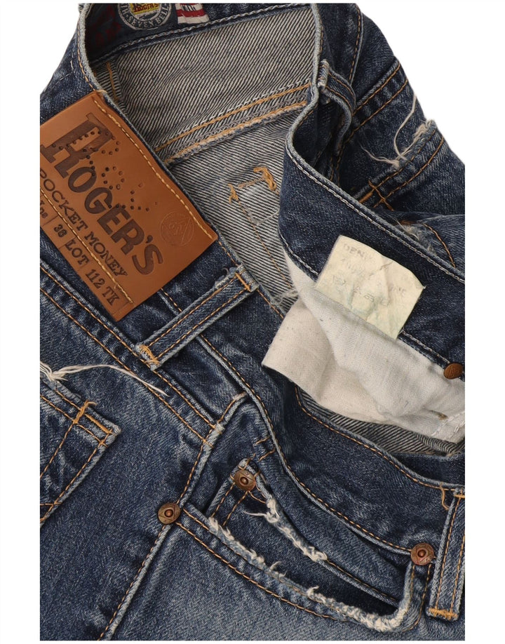 Calça jeans feminina Roy Rogers Bootcut W31 L30 azul algodão