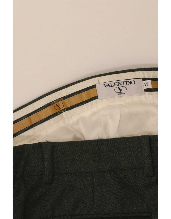Calça masculina Valentino Pegged Suit IT 48 Médio W32 L31 Verde