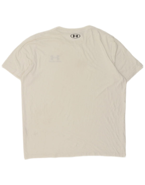 Camiseta masculina Under Armour grande branca