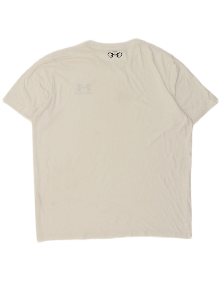 Camiseta masculina Under Armour grande branca