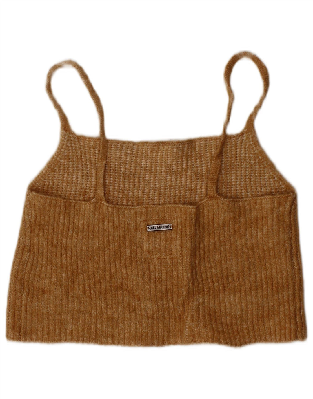 BILLABONG Womens Crop Cami Top UK 8 Pequeno Bege