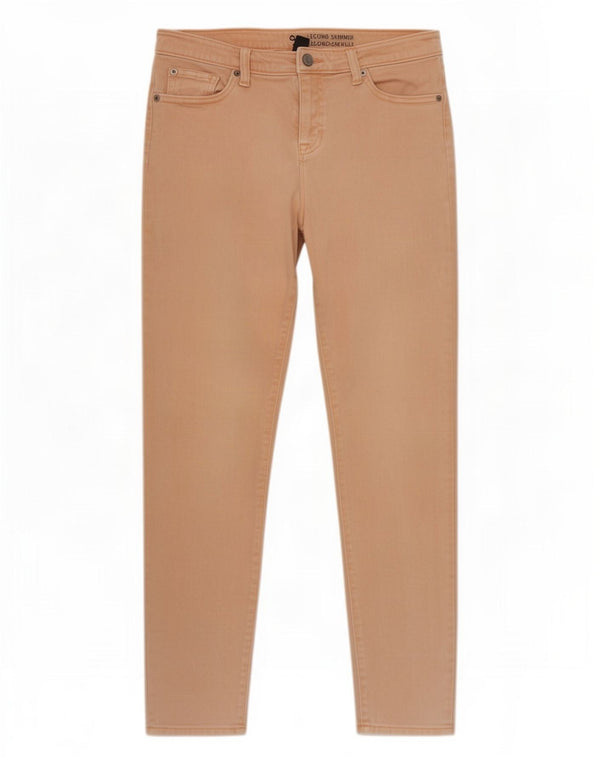 Calça legging feminina Gap Skimmer skinny UK 8 pequena W26 L26 algodão rosa