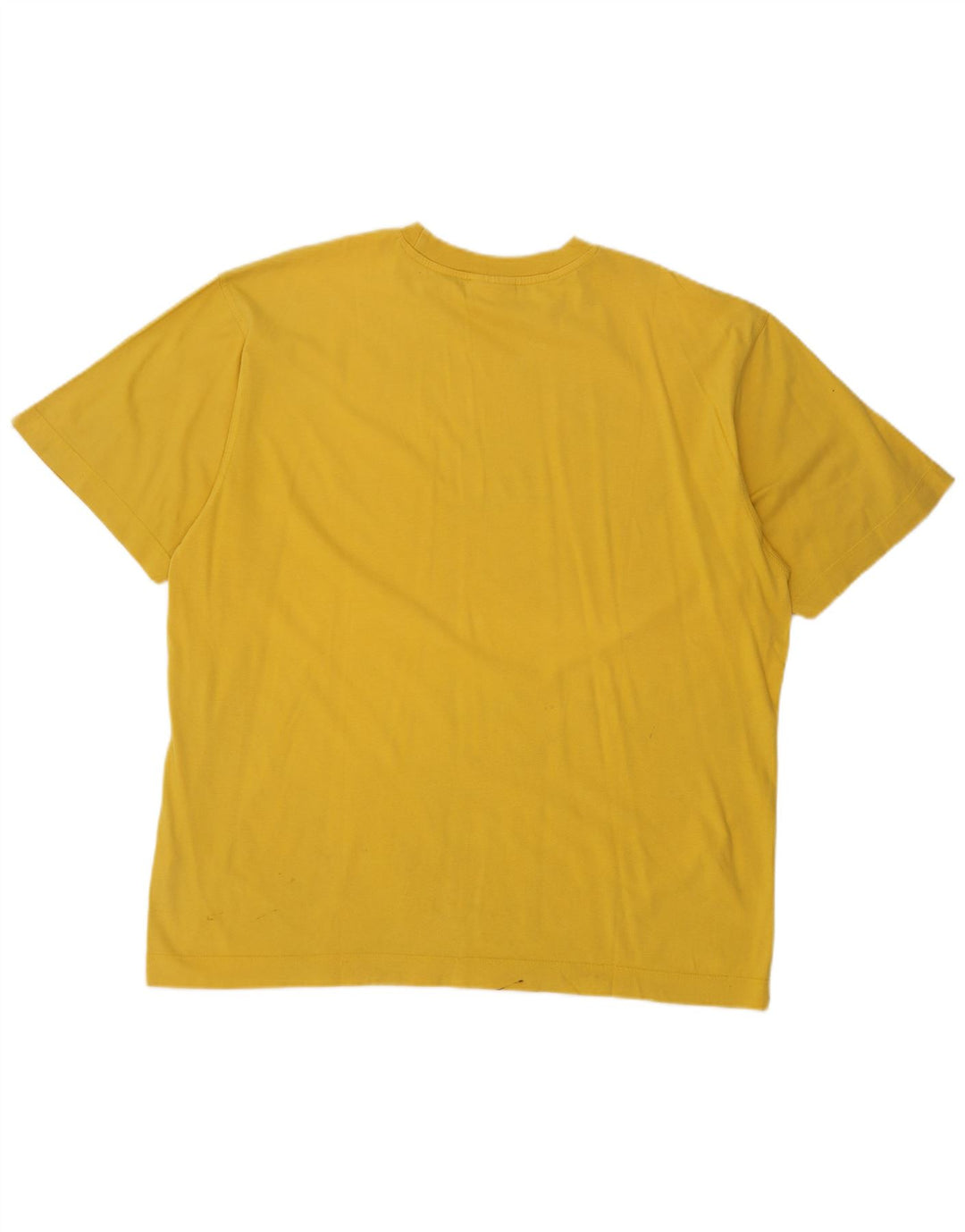 Puma Mens Graphic T-Shirt Top 2XL Algodão Amarelo