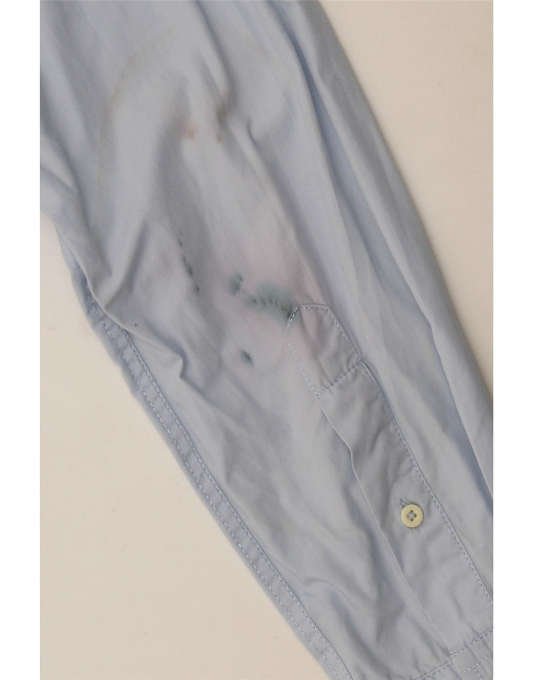 Camisa masculina Benetton azul médio