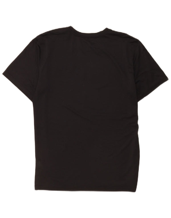 Camiseta feminina Nike Dri Fit Regular com estampa gráfica UK 16 grande poliéster preto