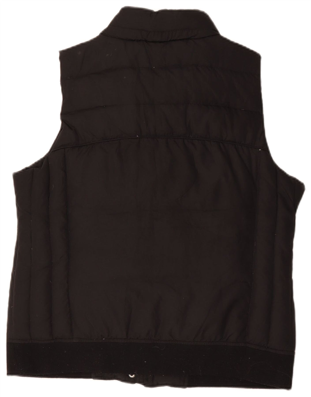 Colete acolchoado feminino John Lewis UK 16 grande poliéster preto