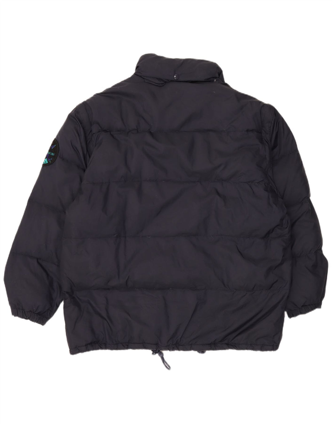 Jaqueta de esqui masculina VINTAGE UK 42 XL azul marinho nylon