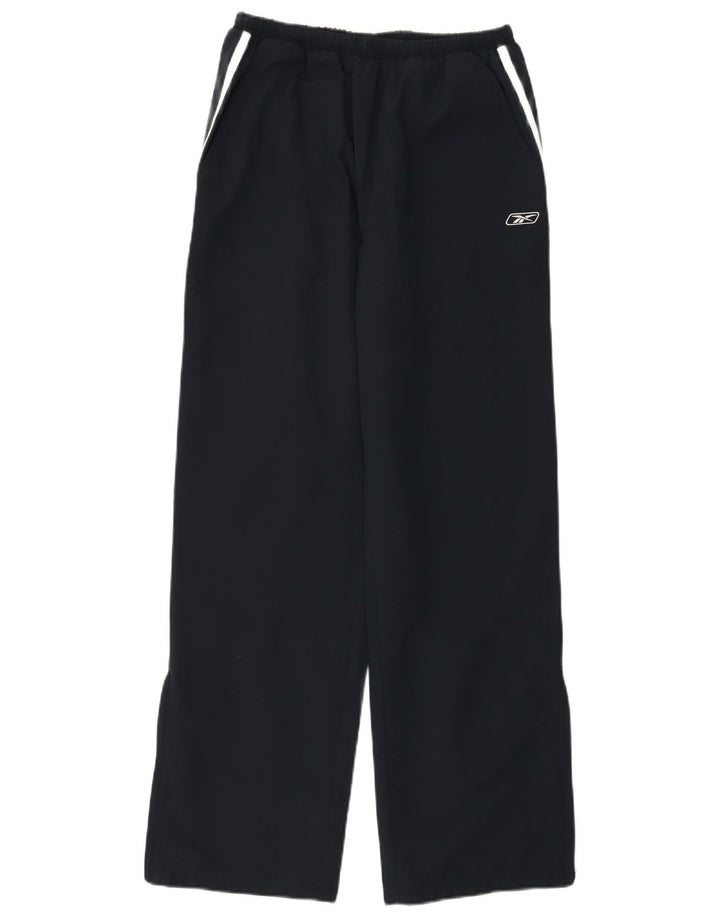 Calça de treino masculina Reebok pequena azul marinho poliéster