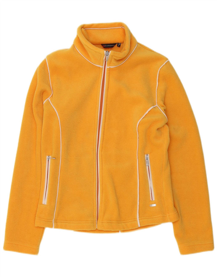 Jaqueta de lã feminina Campagnolo UK 16 grande poliéster amarelo