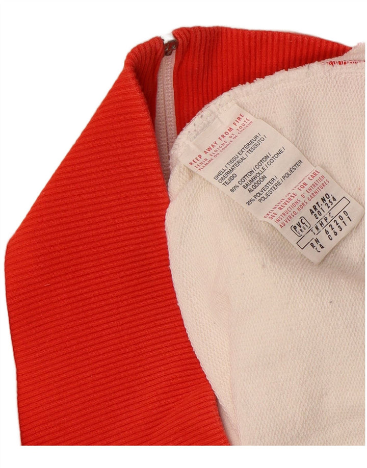 Jaqueta feminina PUMA Graphic Tracksuit UK 16 grande bloco colorido branco