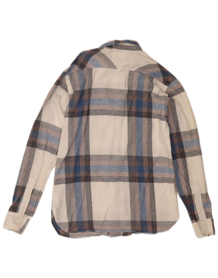 Camisa masculina de flanela LEVI'S pequena de algodão xadrez multicolorido