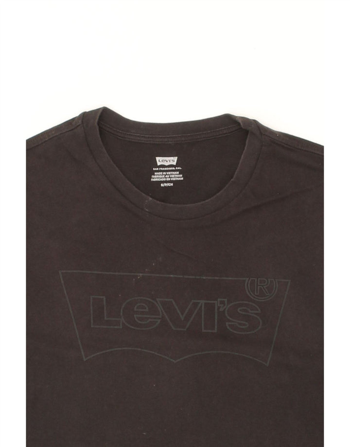 LEVI'S Mens Graphic T-Shirt Top Small Black Vintage Levi's and Second-Hand Levi's from Messina Hembry 