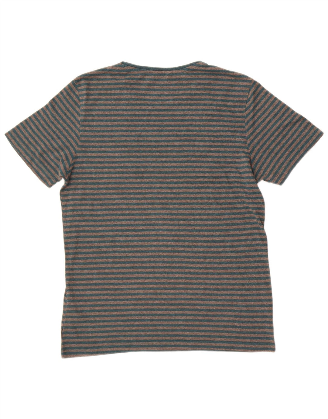 Camiseta masculina Jack & Jones Top cinza médio listrado algodão