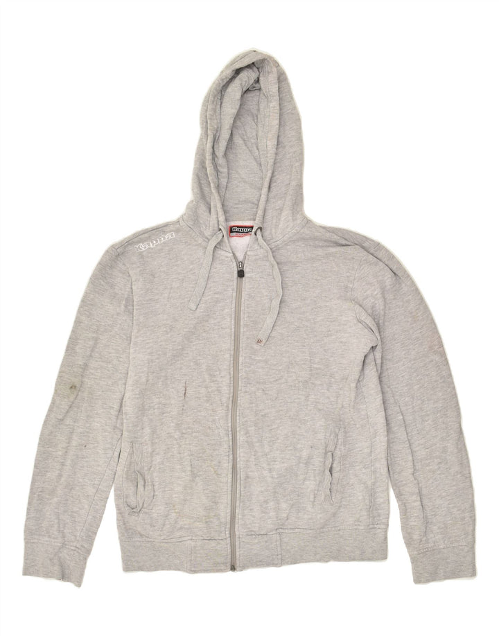 KAPPA Womens Zip Hoodie Sweater UK 20 2XL Grey Cotton | Vintage Kappa | Thrift | Second-Hand Kappa | Used Clothing | Messina Hembry 