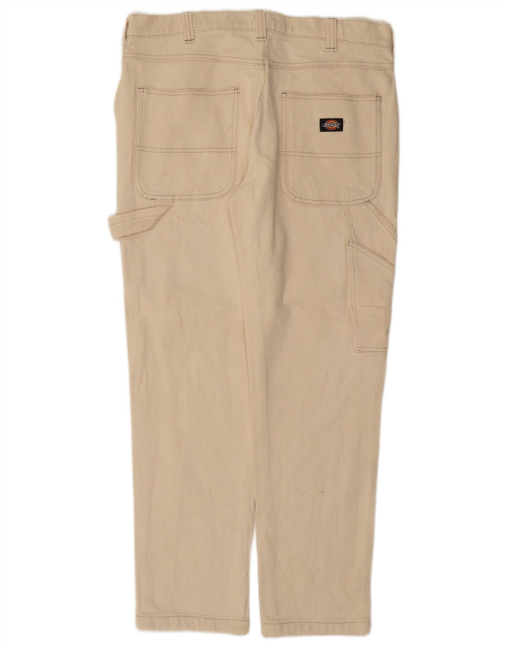 Calça cargo masculina reta DICKIES W34 L29 algodão branco