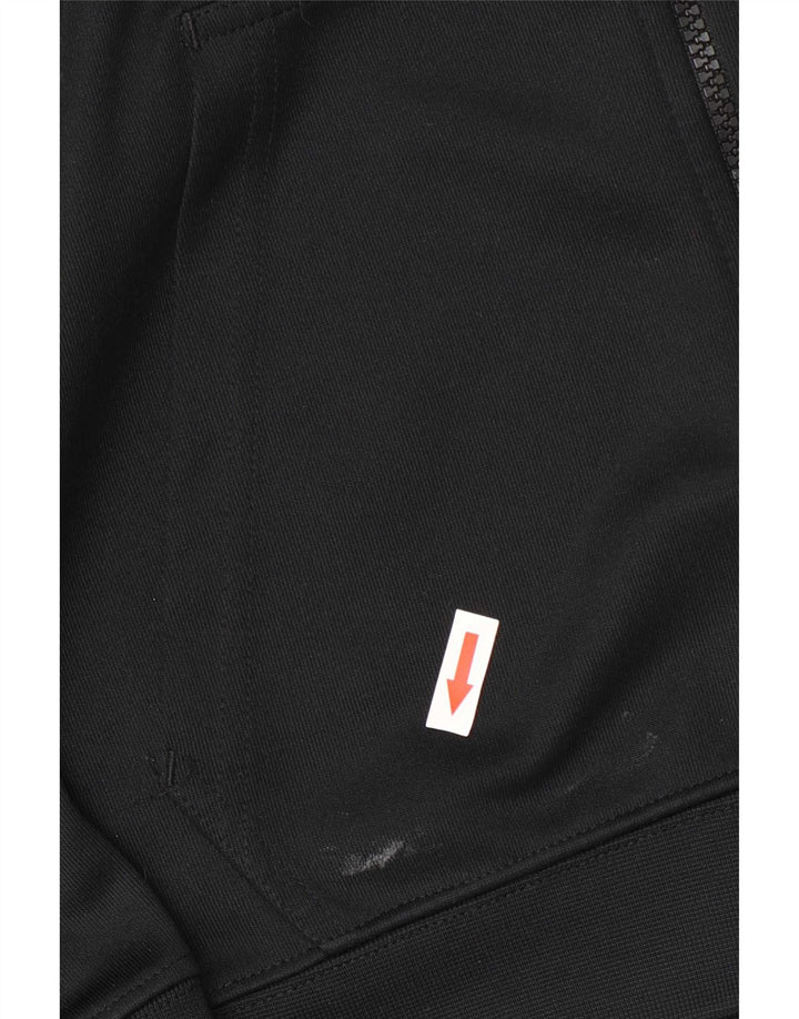 Suéter Nike masculino com capuz e zíper gráfico pequeno preto colorido bloco de poliéster