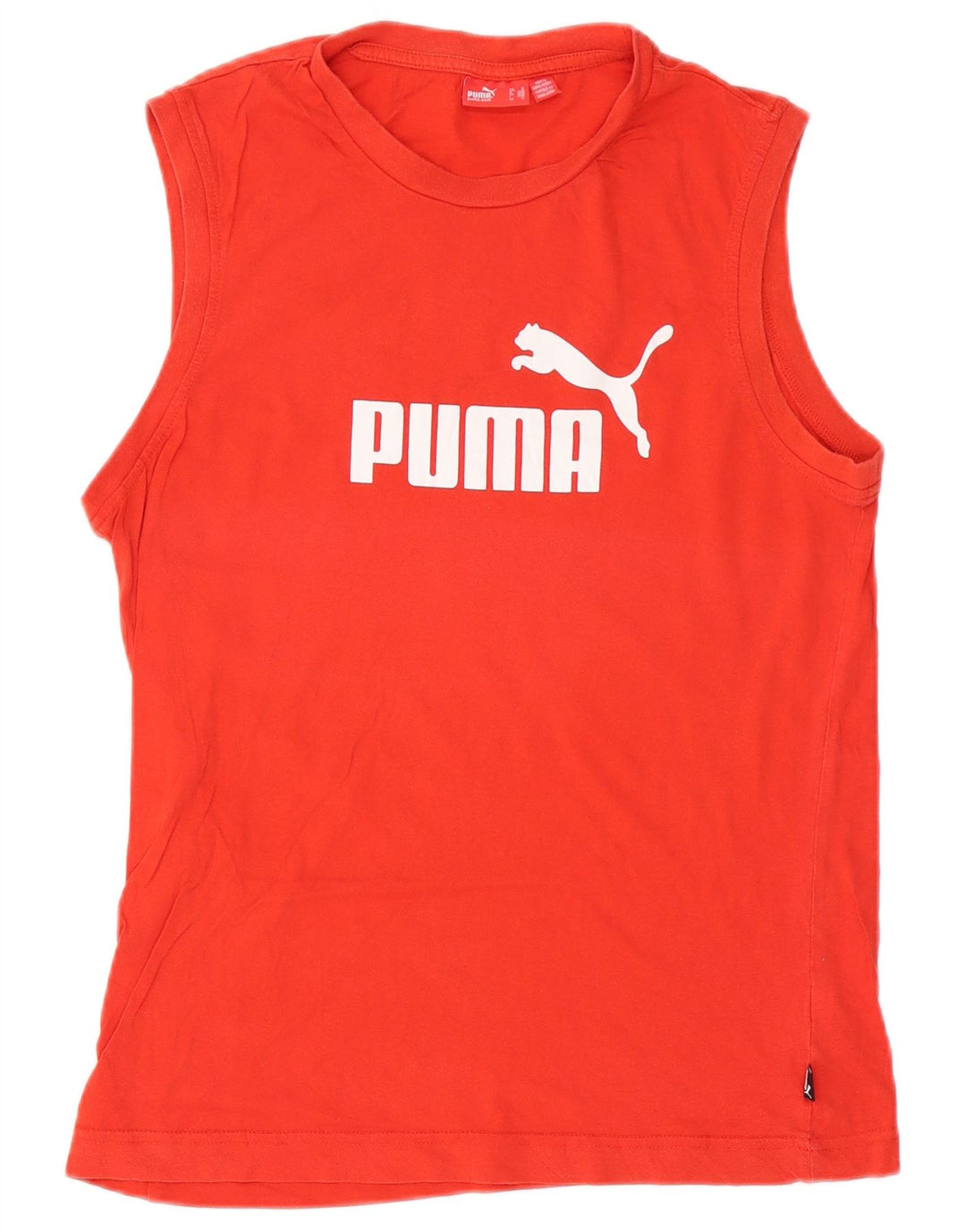 Puma Mens Graphic Vest Top Médio Algodão Vermelho