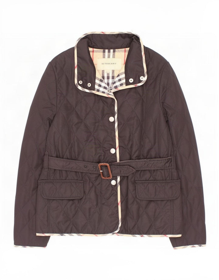 Jaqueta acolchoada Burberry para meninas 11-12 anos poliéster preto