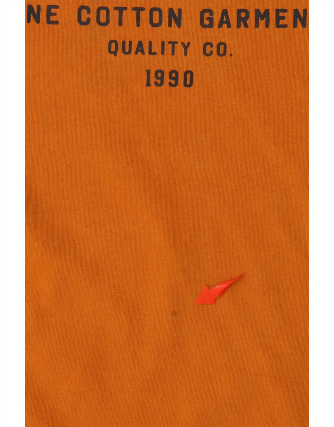 JACK & JONES Camiseta masculina gráfica Top médio algodão laranja