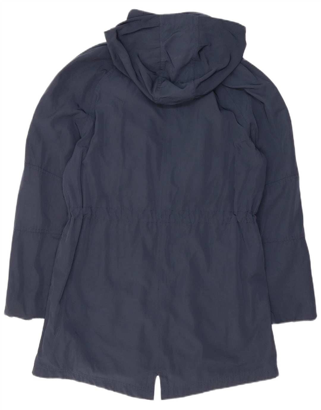 Jaqueta parka feminina com capuz WHITE STUFF Reino Unido 12 poliéster azul marinho médio