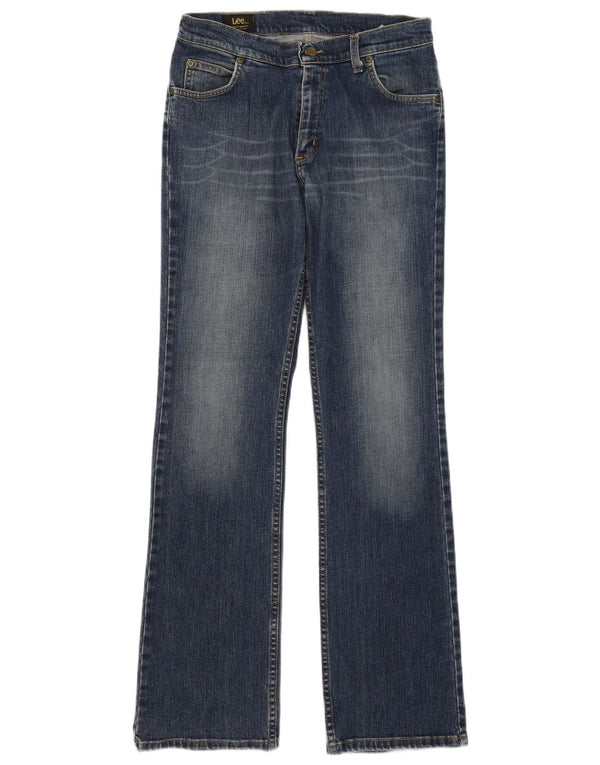 Lee Womens REED Bootcut Jeans W33 L34 Azul Algodão