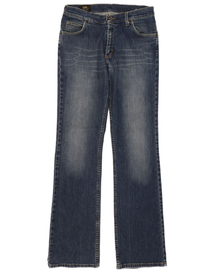 Lee Womens REED Bootcut Jeans W33 L34 Azul Algodão