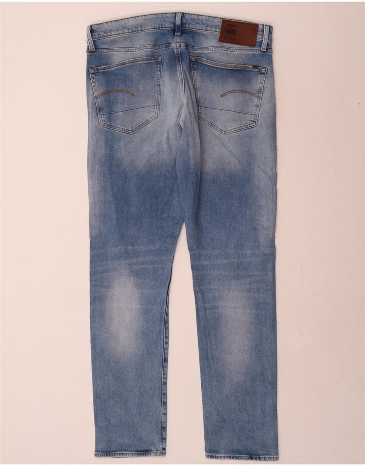 Calça jeans slim masculina G-Star W36 L34 algodão azul