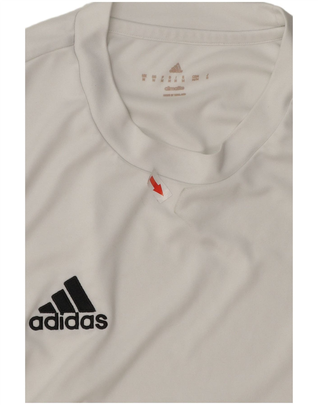 Camiseta Adidas Masculina Climalite Top Médio Poliéster Branco