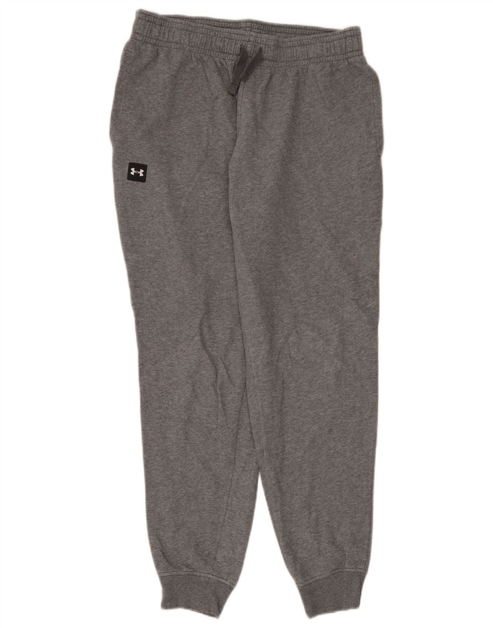 Calça de treino masculina Under Armour joggers grande algodão cinza