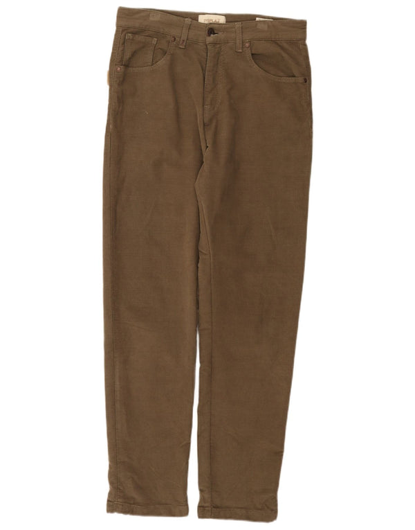 Calça casual reta masculina vintage IT 44 XS W30 L29 Algodão cáqui