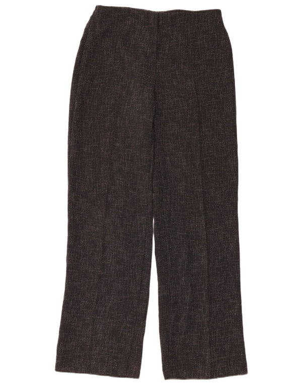 Calça feminina reta casual Marks & Spencer Reino Unido 12 médio W32 L33 cinza
