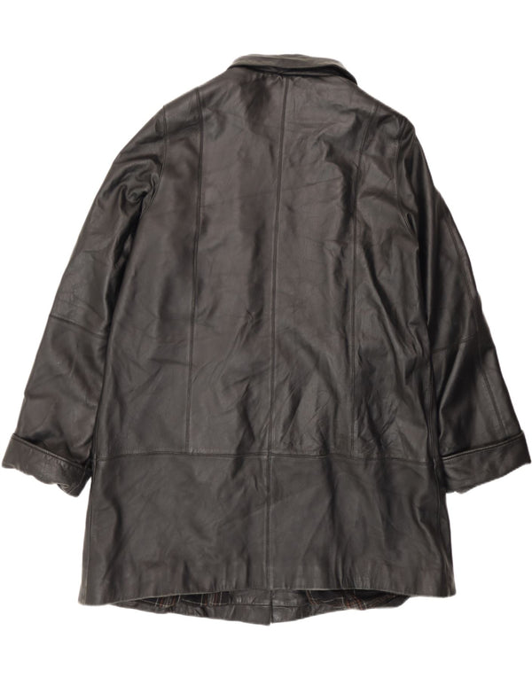 Casaco de couro feminino Zarro IT 50 XL couro preto