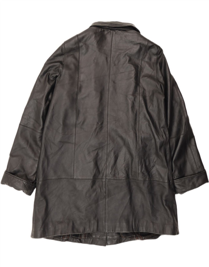 Casaco de couro feminino Zarro IT 50 XL couro preto