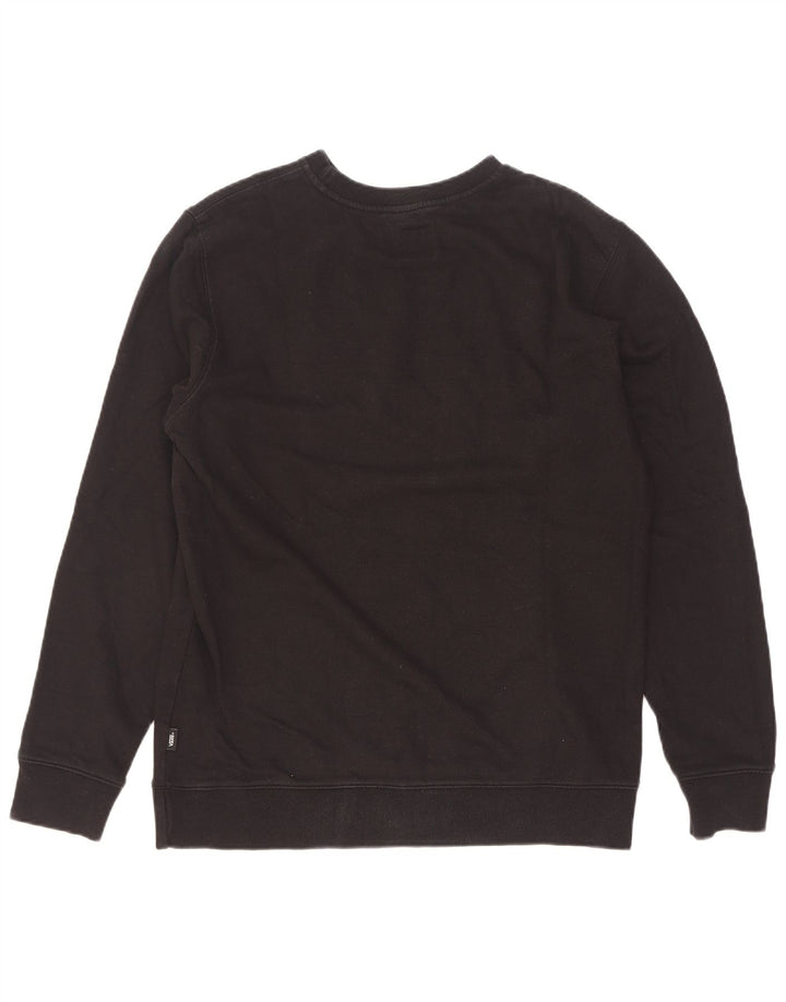 Vans masculino gráfico moletom jumper médio preto algodão