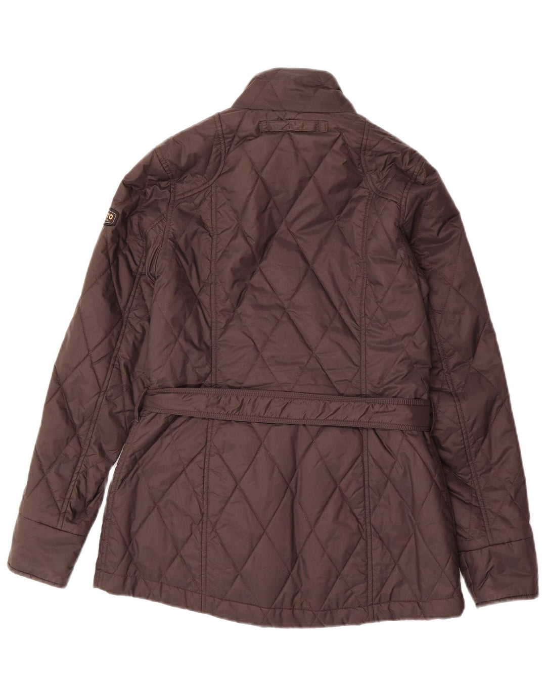 Jaqueta acolchoada feminina Musto UK 10 pequena poliamida marrom