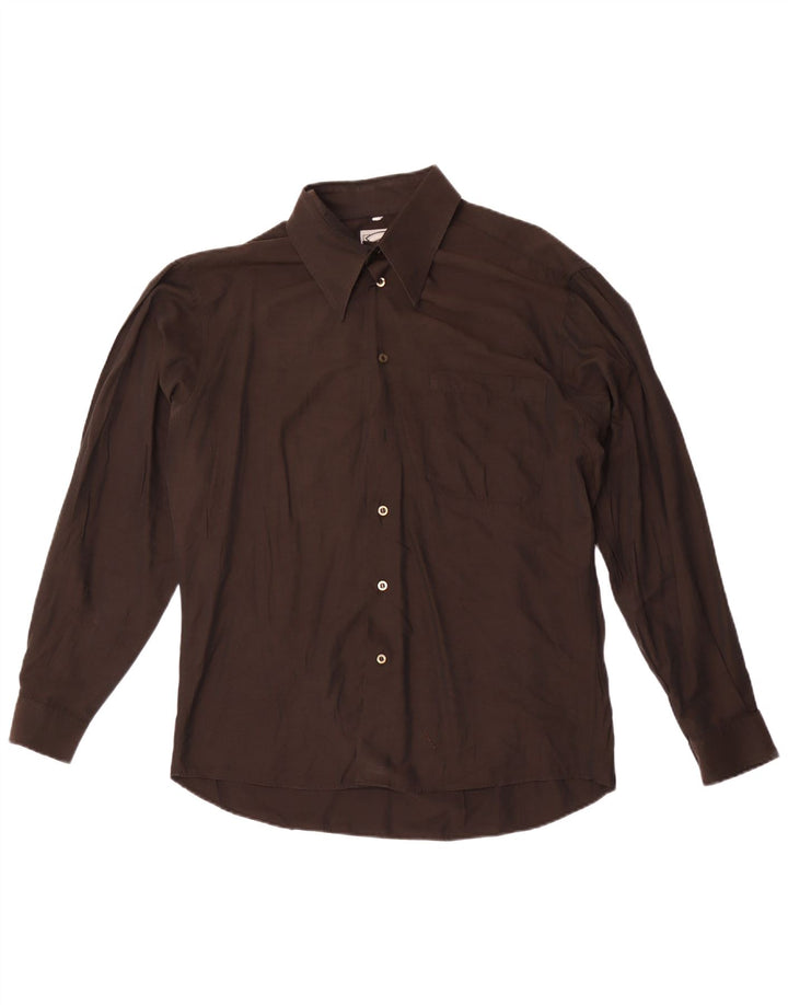 Camisa masculina Mondo Uomo grande marrom