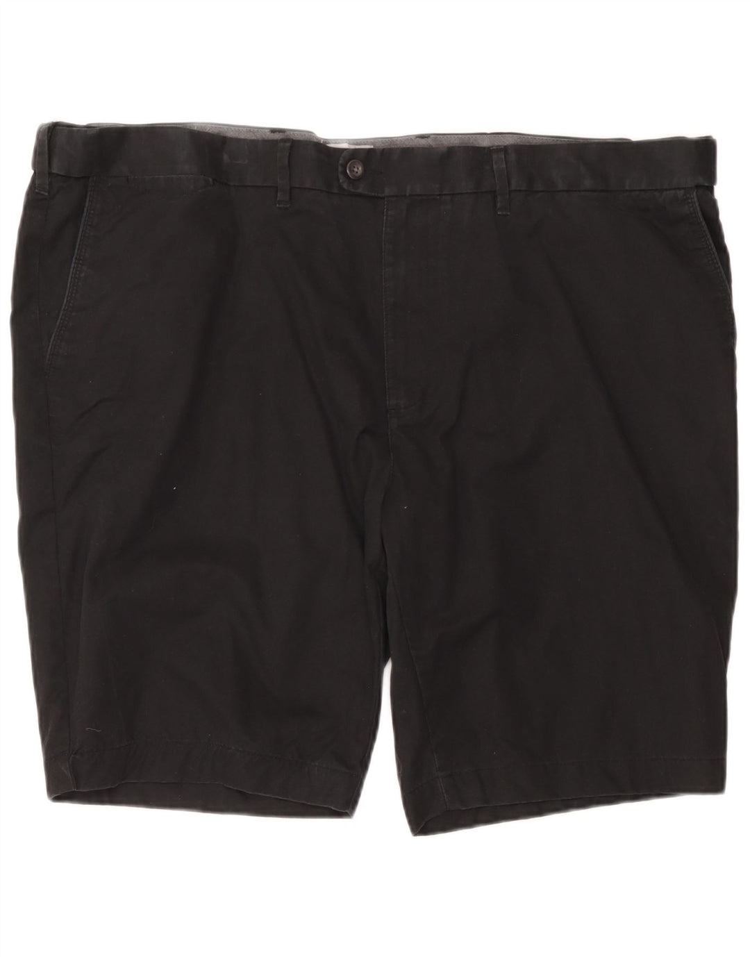 Shorts Chino Masculino Regular Fit da Marks & Spencer W48 4XL Algodão Preto