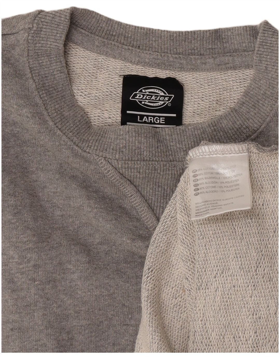 Suéter masculino Dickies moletom grande cinza algodão
