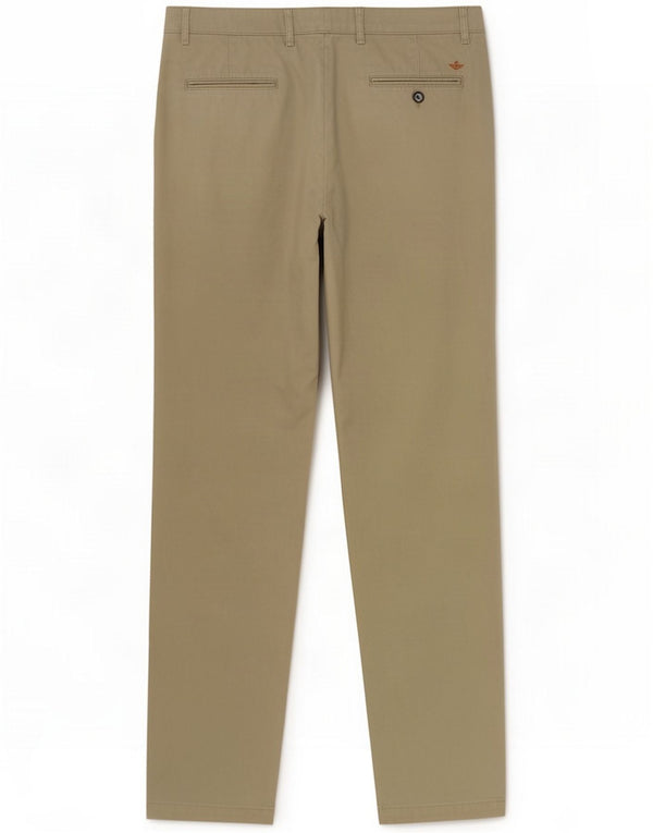 Dockers Mens Straight Chino Calças W34 L36 Algodão Cáqui