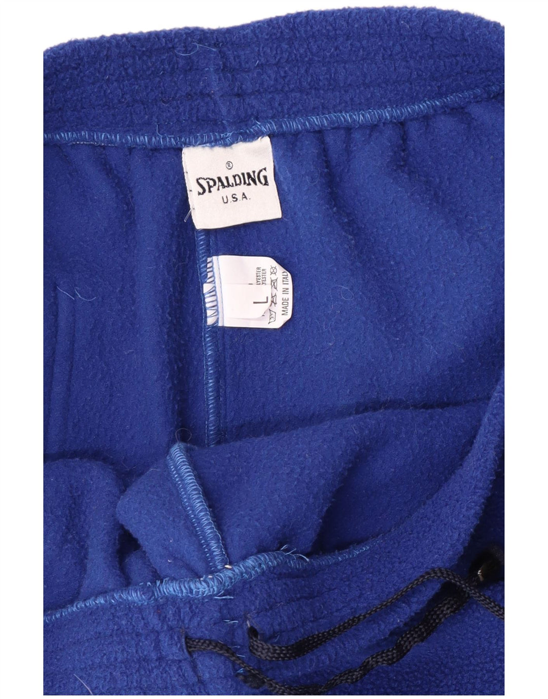 Calça de treino de lã feminina Spalding UK 14 grande poliéster azul