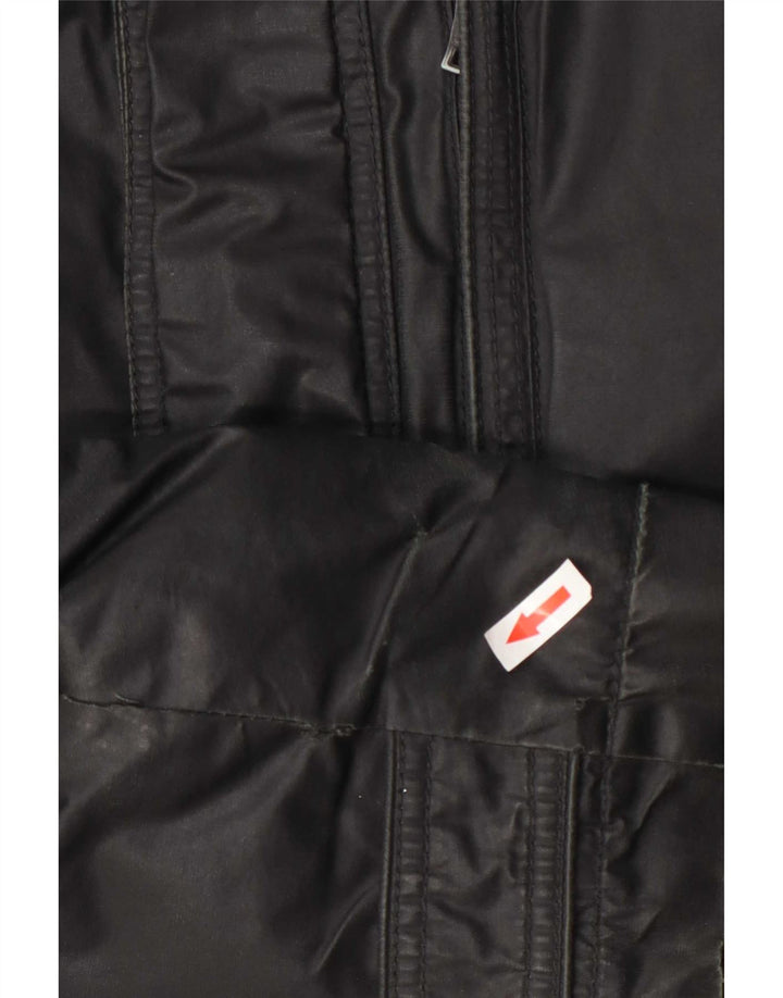 Jaqueta utilitária masculina de couro sintético Tommy Hilfiger Reino Unido 38 cinza médio